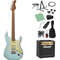 Amazon | Bacchus BST-2-RSM/M PTL-SOB エレキギター初心者14点