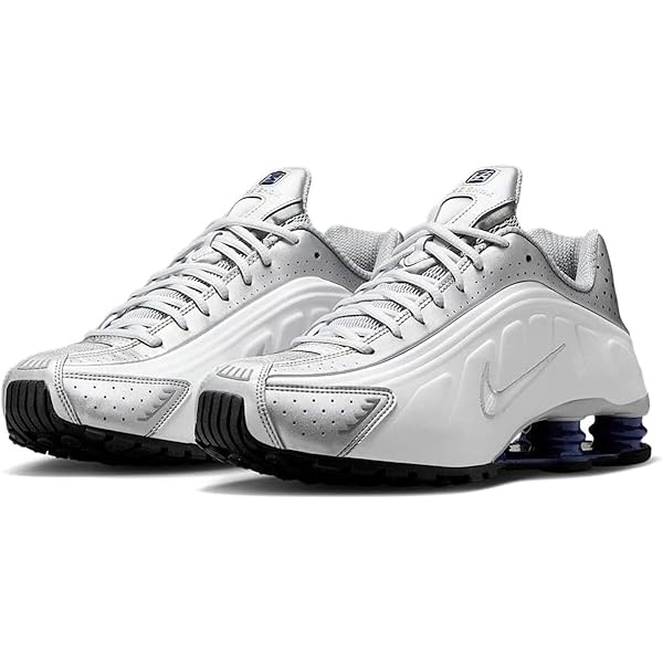 Amazon | [ナイキ] ショックス R4 SHOX R4 シルバー/ホワイト/ブルー