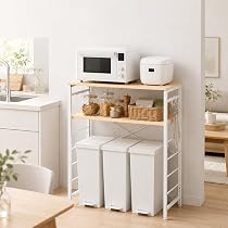 Amazon.co.jp: YDH ゴミ箱上ラック 幅80×奥行40×高さ100cm キッチン