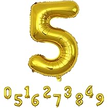 ナンバーバルーン【5】 Amazon | シルバー 誕生日 数字 バルーン ナンバー バルーン 5