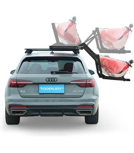 Komsepor 55" Universal Roof Rack Cross Bars – Adjustable Aluminum Bars, 200 Lb Load, Fits Most Vehicles With Raised Side Rails
