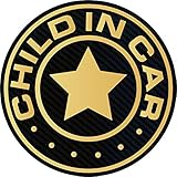 CHILD IN CARマグネット（ゴールド）