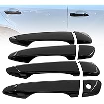 Amazon.co.jp: SecosAutoparts ブラック ドアハンドルカバー SMT