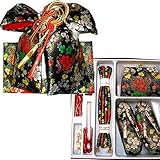 七五三 総柄結び帯はこせこセット 3サイズ6色/S(3歳用16.5cm) 黒