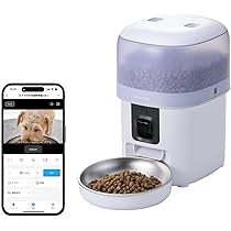 Amazon | エレコム 自動給餌器 カメラ付き 2L (約1.1kg) スマホ連携