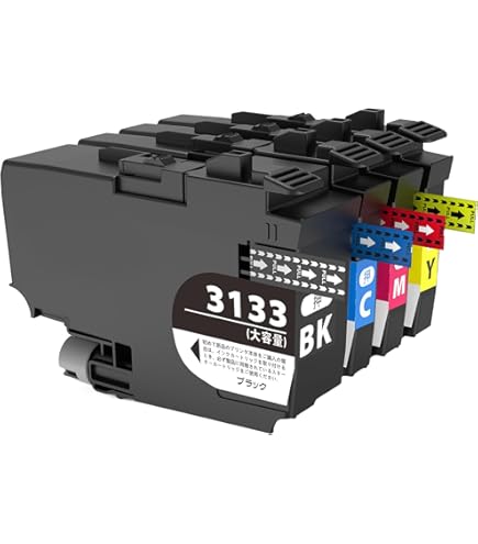 Amazon.co.jp: ブラザー LC3133 プリンターインク 4色セット 互換