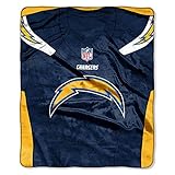 San Diego Chargers 50 x 60 NFLジャージーデザインRoyal Plush Raschel Throw