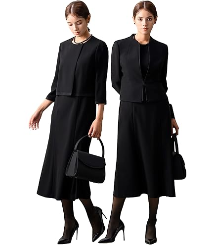 Amazon.co.jp: AOKI レディース ブラックフォーマル セットアップ 喪服