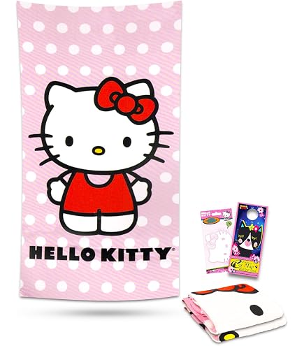 Amazon.co.jp: ハローキティ ビーチタオルセット - 27x54インチ ハロー