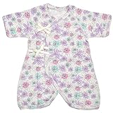 (オーシャンアンドグラウンド) OCEAN＆GROUND コンビ肌着 新生児 半袖 肌着 短肌着 1710161 FLOWER NOTE ベビー 赤ちゃん 半袖ロンパース 女の子 男の子 ボディスーツ