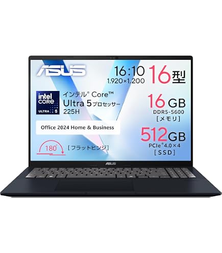 Amazon.co.jp: ASUS ノートパソコン Vivobook S 16 M5606KA 16インチ