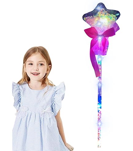 Amazon.co.jp: 子供 魔女 スティック 魔法のステッキ 光るステッキ