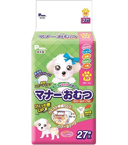 Amazon.co.jp: Pone P.one マナーおむつ 犬用 紙おむつ のび～るテープ