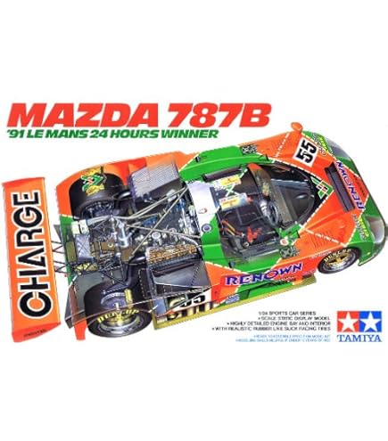 京商オリジナル1/12 MAZDA 787B #55 LE MANS 1991 1/12 Kyosho Mazda 787B No.55 Resin Car Model - LIVECARMODEL.com