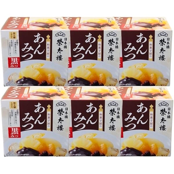 Amazon | 榮太樓(えいたろう) 黒みつ あんみつ 225g缶(6号) 1