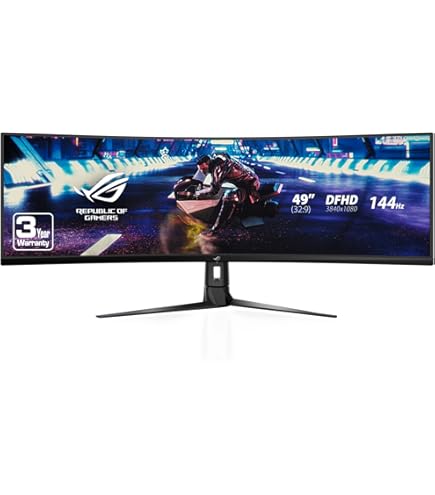 Amazon.co.jp: Acer 49インチ 1800R カーブ ゼロフレーム DFHD (3840 x