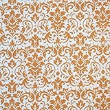 SheetWorld Extra Deep Fitted Portable / Mini Crib Sheet - Gold Damask - Made In USA by sheetworld