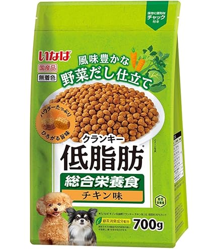 野菜だし　鶏だし　低脂肪ドライフード 700g×14袋セット Amazon.co.jp: いなば 低脂肪クランキー 鶏だし チキン味 700g : 食品