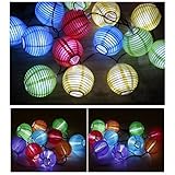 LEDイルミネーションライト 30球 電気代0円 灯籠型 クリスマス ホワイト