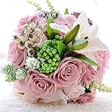 SUND　造花　花束　DIY　手作り　花嫁手持つ　インテリア　雑貨　シルクフラワー　可愛いカラバリ 高品質　造花　枯れない　結婚式　誕生日　発表会　入学式　卒業式　適用　ピング