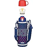 サーモス 水筒 真空断熱2ウェイボトル 1.0L/1.03L ネイビードット FJJ-1000WF NVD