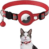 Airtag gpsペット 追跡装置 エアタグ 首輪 猫用首輪 安全首輪 犬 猫用首輪猫 首輪スマホ対応 首輪猫 首輪 gpsペット 頑丈耐用です そして 光反射のデザインを加えて 紛失防止（IOSのみ対応できます）注意：商品にはairtagは含まれ