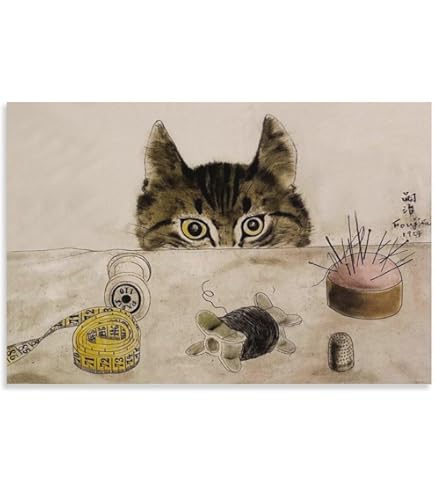 藤田嗣治/レオナール フジタ【 猫 】希少な画集より、現代絵画 藤田嗣治/レオナール フジタ【 猫 】希少な画集より、現代絵画