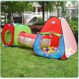 Bounce Playhouse Tent With Tunnel ,LifeVC? Outdoor Indoor Play Tent Set Toys for Toddlers Child Kids