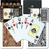 Copag Bridge Size Jumbo Index - Gold Line Script Setup Playing Cards (Multi) [並行輸入品]