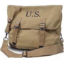 米軍 40's キャンバスバッグ　ショルダーバッグミュゼットバッグ 40's/実物/米軍/キャンバス/ショルダーバッグ/ミュゼットバッグ