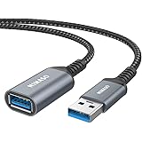 NIMASO USB 延長 ケーブル USB3.0規格 1.0m タイプAオス - タイプAメス USB延長 コード