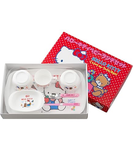 Amazon｜ハローキティ 子ども用 食器セット 食洗機対応 電子レンジ対応