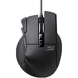 エレコム USB ゲーミングマウス 【DUX】 有線 10ボタン 2400dpi ハードウェアマクロ対応 M-DUX30BK