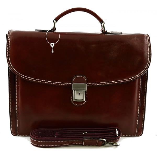 Amazon.co.jp: Made In Italy Business Briefcase In Genuine