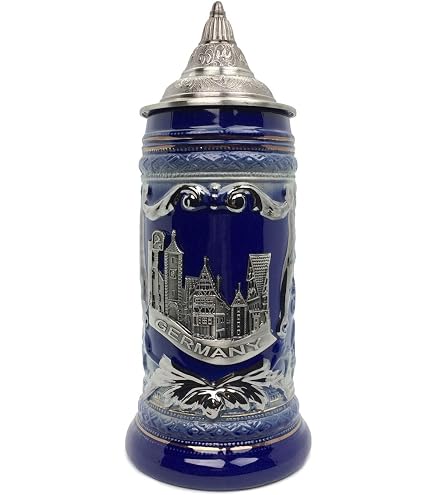 Amazon.co.jp: German Beer Stein Germany 0.5 litre tankard, yellow
