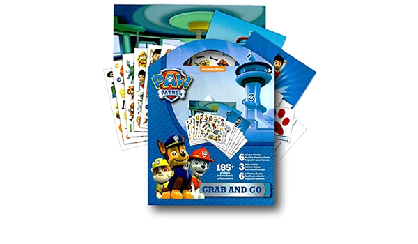 Amazon パウパトロール ステッカー 塗り絵アクティビティセット ボーナスステッカー お気に入りのパウパトロールキャラクター スカイ エベレスト ライダー マーシャル ラブル ロッキー チェイス ズマを含む シール ステッカー おもちゃ