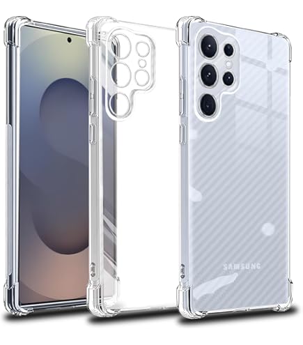 Amazon.co.jp: Galaxy S25 Ultra ケース クリア ガラスフィルム付き