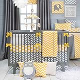 Swizzle Yellow 4 Piece Baby Crib Bedding Set by Sweet Potato by Sweet Potatoes [並行輸入品]