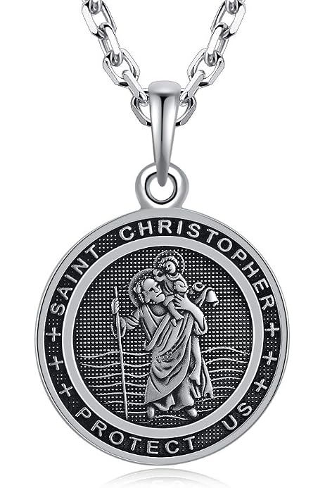 Sterling Silver St Christopher Pendant 
