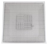 speedi-grille tb-pab 12 24インチby 24インチホワイトドロップ天井T - Bar Perforated面Air Vent Register With A 12-inch襟