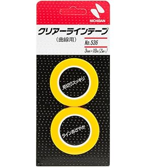 Amazon | ニチバン クリアラインテープ(曲線用) 幅5mm×長10m No