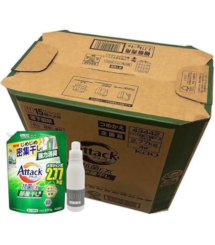 Amazon | アタック抗菌EX 業務用 大容量 部屋干し用 強力消臭 詰め替え
