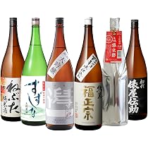 Amazon.co.jp: 日本酒 飲み比べ 特得セット 1.8L 6本 大吟醸 純米酒