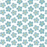 lola (ロラ) インテリアDIY用PVCシート クリエイティブ・フォイル のり付き45cm×3m スモールフラワー オーシャンブルー LOA6019