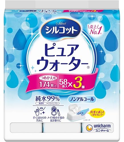 Amazon.co.jp: ユニ・チャーム シルコットノンアルコール除菌ウェット