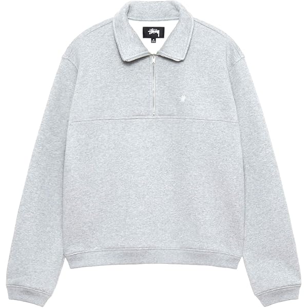 Amazon.co.jp: [ステューシー] HALF ZIP MOCK NECK SWEATSHIRT