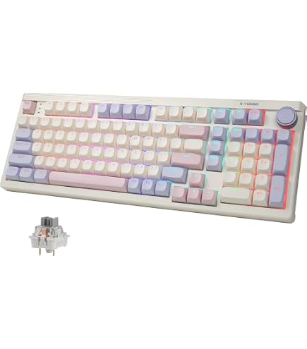 Amazon.co.jp: DAREU EK98pro サクラピンク ワイヤレスメカニカル