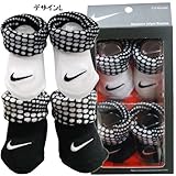 NIKE ナイキ ベビーソックス ブーティ 2足セット 靴下 0/6ヶ月-デザインL