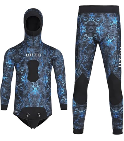 Amazon | MarsSport ウェットスーツ メンズ 3mm スピアフィッシング 魚