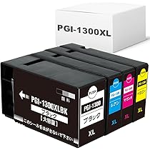 新品XL キヤノン 純正 インク PGI-1300XLBK 2個 + C,M,Y Amazon.co.jp: キャノン PGI-1300 XL 増量版 4色セット 互換